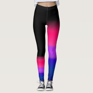 Bisexuelle Stolzflagge des asymetrischen Bi Leggings