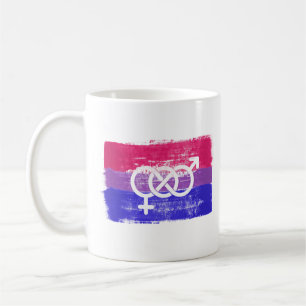 BISEXUELLE SYMBOL-FLAGGE KAFFEETASSE