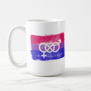 BISEXUELLE SYMBOL-FLAGGE KAFFEETASSE