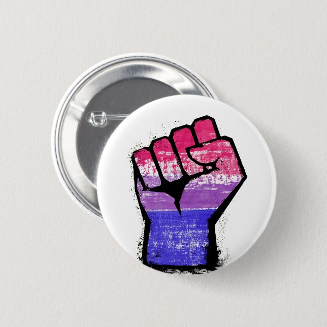 Bisexuellen Stolz Faust Button (Vorne & Hinten)