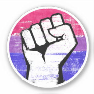 Bisexuellen Stolz Faust Kreisdruck Aufkleber