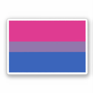Bisexuellen-Stolz-Flagge Aufkleber