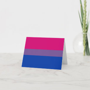 Bisexuellen-Stolz-Flagge Dankeskarte