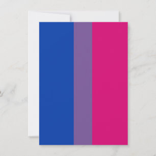 Bisexuellen-Stolz-Flagge Feiertagskarte