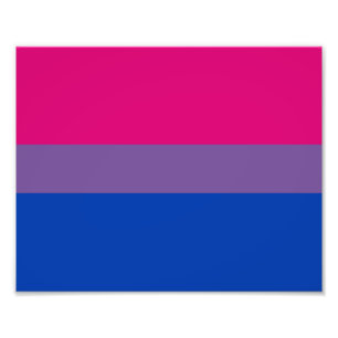 Bisexuellen-Stolz-Flagge Fotodruck