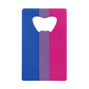 Bisexuellen-Stolz-Flagge Geldbeutel Flaschenöffner