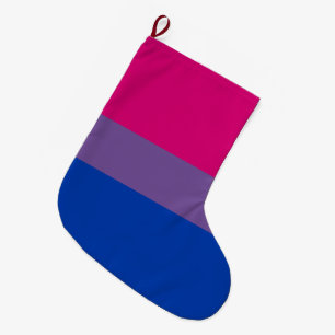 Bisexuellen-Stolz-Flagge Großer Weihnachtsstrumpf