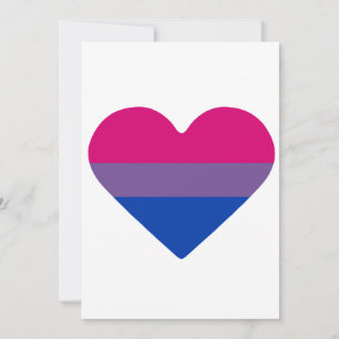 Bisexuellen-Stolz-Flagge Herz Feiertagskarte