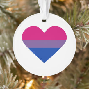 Bisexuellen-Stolz-Flagge Herz Ornament