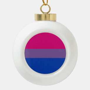 Bisexuellen-Stolz-Flagge Keramik Kugel-Ornament