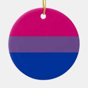 Bisexuellen-Stolz-Flagge Keramik Ornament