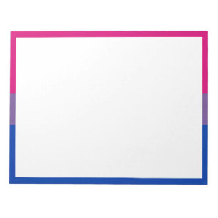 Bisexuellen-Stolz-Flagge Notizblock