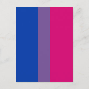 Bisexuellen-Stolz-Flagge Postkarte