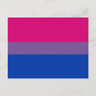 Bisexuellen-Stolz-Flagge Postkarte