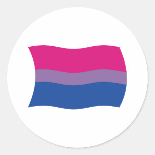 Bisexuellen-Stolz-Flaggen-Aufkleber Runder Aufkleber