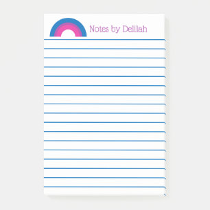 Bisexuellen-Stolz-Regenbogenflagge benutzerdefinie Post-it Klebezettel