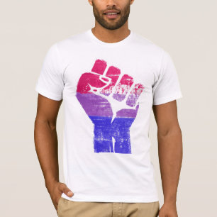 Bisexuellen Stolzfaust T-Shirt