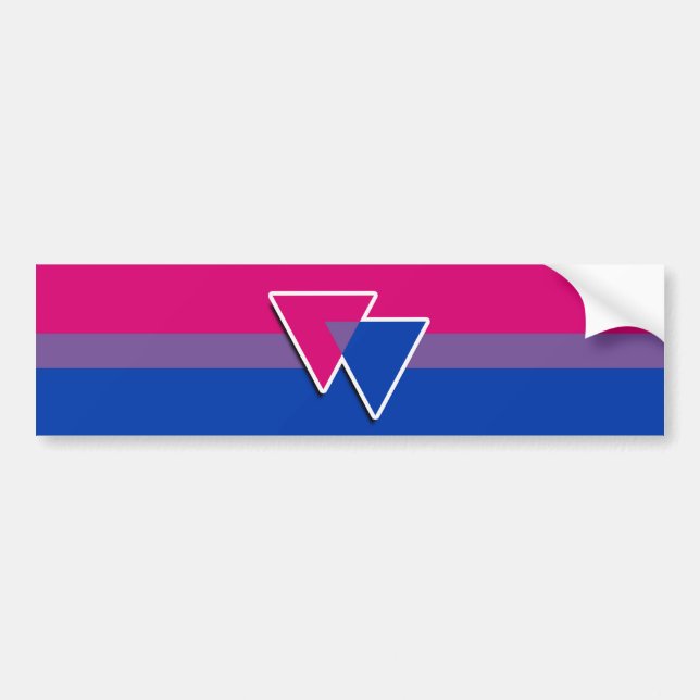Bisexueller Autoaufkleber (Vorne)
