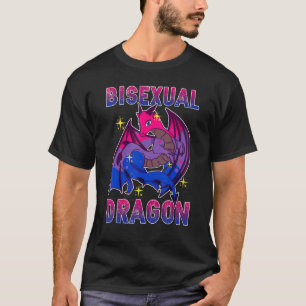 Bisexueller Drache Bisexualitätsflagge Bi Lgbt Sto T-Shirt