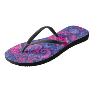 Bisexueller Drachendampfer - Bi-Pride-Flaggenfarbe Flip Flops