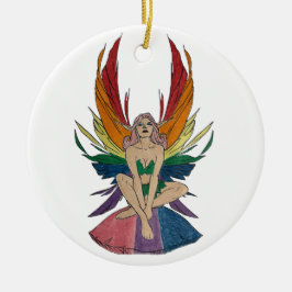 Bisexueller Faerie Keramik Ornament