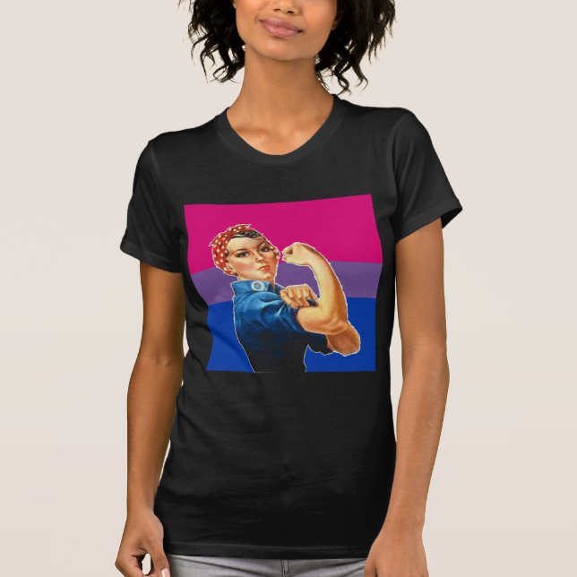 Bisexueller Frauen-Stolz T-Shirt (Vorderseite)