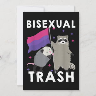 Bisexueller Gay Pride Rainbow LGBT Raccoon Einladung