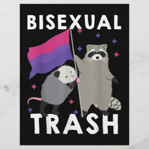 Bisexueller Gay Pride Rainbow LGBT Raccoon Flyer