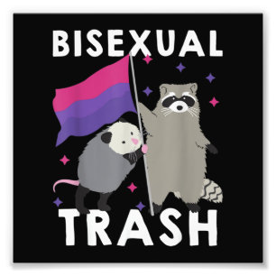 Bisexueller Gay Pride Rainbow LGBT Raccoon Fotodruck