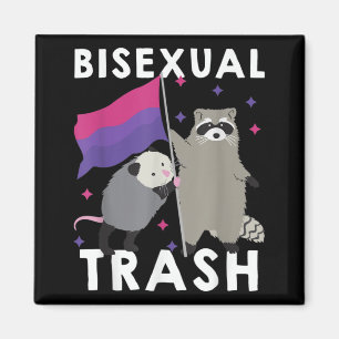 Bisexueller Gay Pride Rainbow LGBT Raccoon Magnet