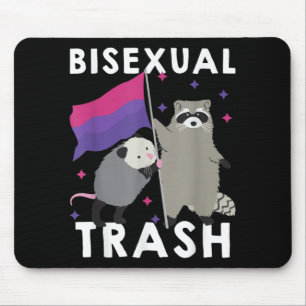 Bisexueller Gay Pride Rainbow LGBT Raccoon Mousepad
