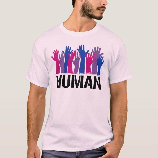 Bisexueller Mensch T-Shirt (Vorderseite)