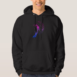 Bisexueller Mond Mädchen Wiccan Pagan Bi Stolz Fla Hoodie