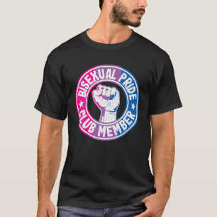 Bisexueller Privileg Mitglied Fist Rainbow LGBT Fl T-Shirt