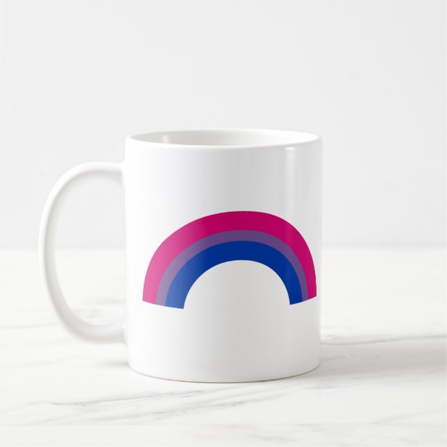 Bisexueller Regenbogen Kaffeetasse (Links)