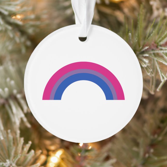 Bisexueller Regenbogen Ornament (Baum)