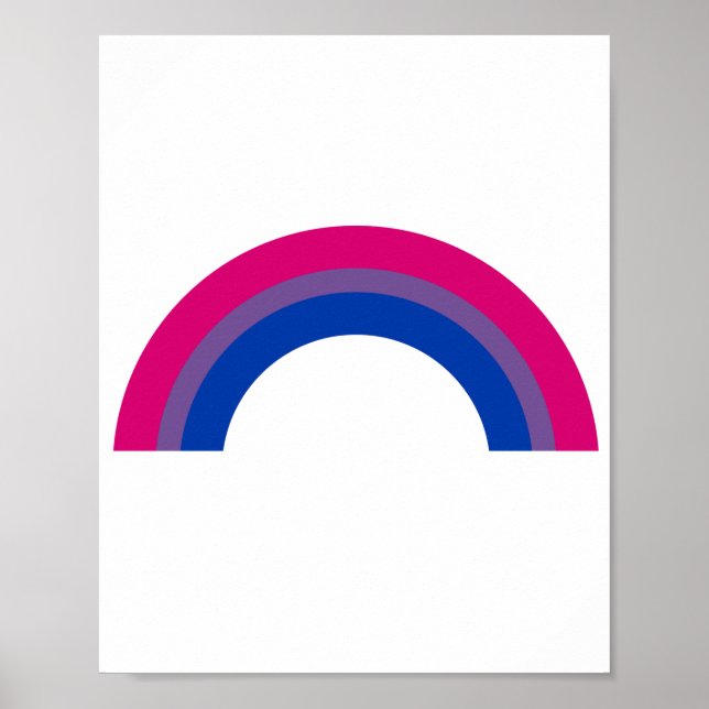 Bisexueller Regenbogen Poster (Vorne)