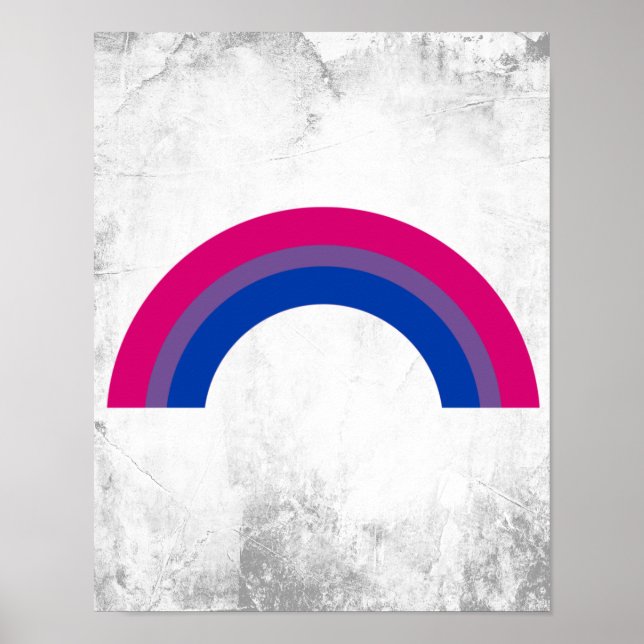 Bisexueller Regenbogen Poster (Vorne)