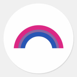 Bisexueller Regenbogen Runder Aufkleber