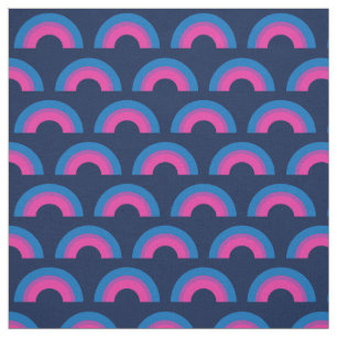 Bisexueller Regenbogen Stoff