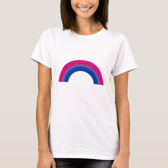 Bisexueller Regenbogen T-Shirt (Vorderseite)