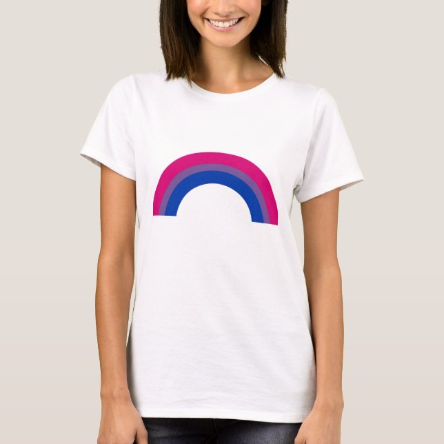 Bisexueller Regenbogen T-Shirt (Vorderseite)