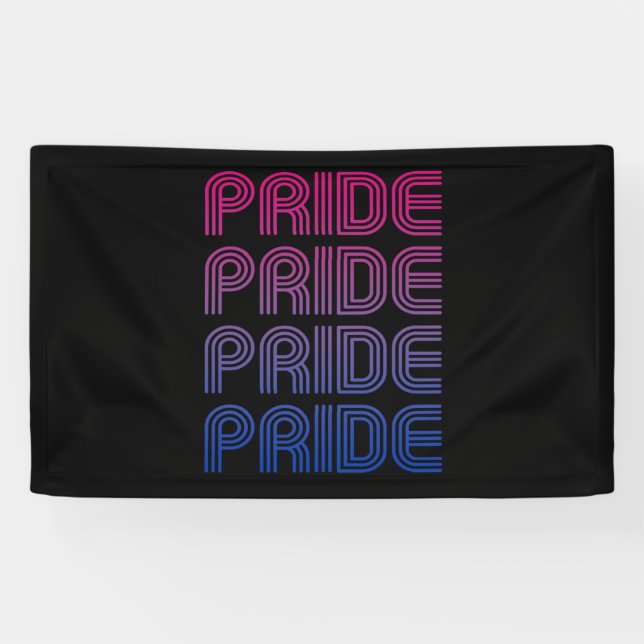 Bisexueller Retro-Stolz Banner (Horizontal)