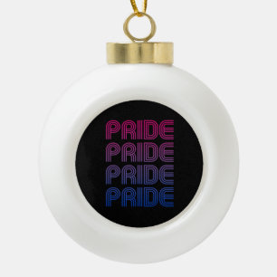 Bisexueller Retro-Stolz Keramik Kugel-Ornament
