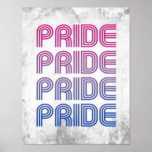 Bisexueller Retro-Stolz Poster