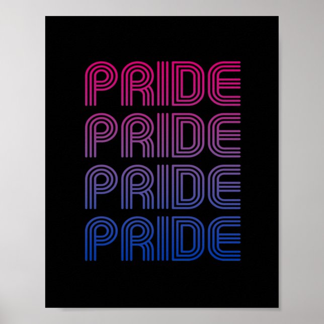 Bisexueller Retro-Stolz Poster (Vorne)