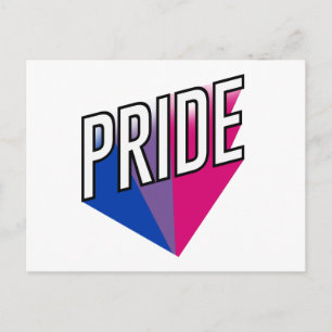 Bisexueller Stolz-Ausbruch Postkarte