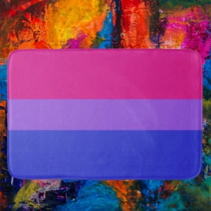 Bisexueller Stolz Badezimmerteppich: Lebendige Unt Badematte