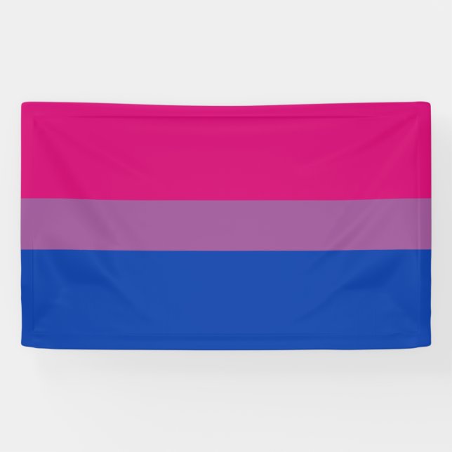 Bisexueller Stolz (Bi-Flagge) Banner (Horizontal)