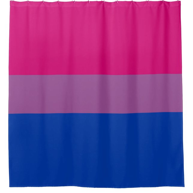 Bisexueller Stolz (Bi-Flagge) Duschvorhang (Vorderseite)